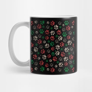 Trace doodle paw prints Mug